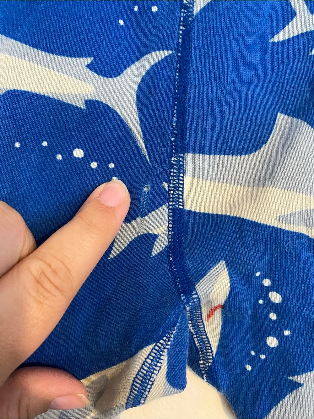 Hanna Andersson Blue Shark Print Kids Pajama Set Size 90 / 3T, shirt pants READ